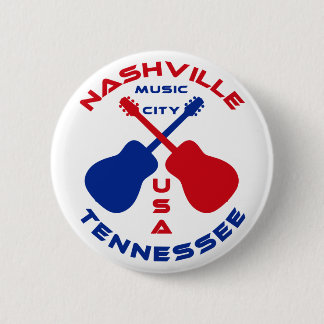 Bóton Redondo 5.08cm Cidade EUA da música de Nashville, Tennessee