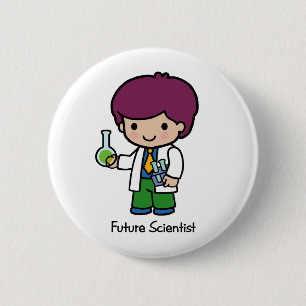 Bóton Redondo 5.08cm Cientista futuro - menino
