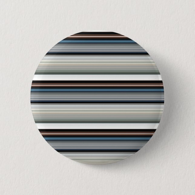 Bóton Redondo 5.08cm Cinzas brancas listras brancas (Frente)