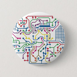 Bóton Redondo 5.08cm Circuito