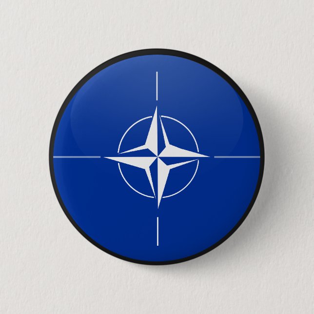 Bóton Redondo 5.08cm Círculo da bandeira da qualidade da OTAN (Frente)