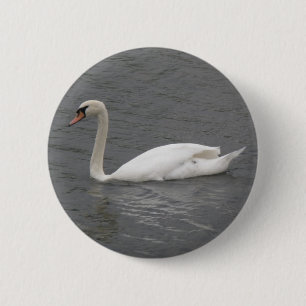 Bóton Redondo 5.08cm Cisnes no rio Button