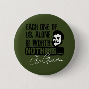 Bóton Redondo 5.08cm Citação Revolucionária da Revolução Che Guevara