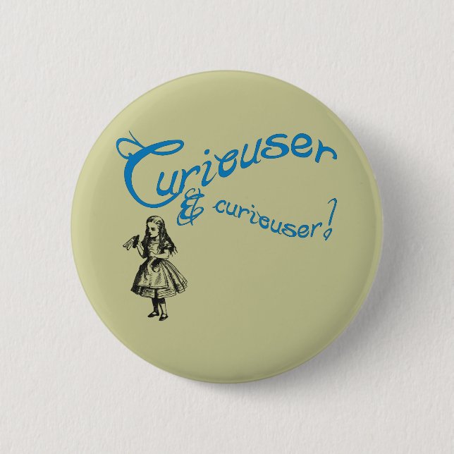 Bóton Redondo 5.08cm Citações de Alice com imagem (Frente)