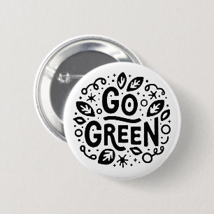 Bóton Redondo 5.08cm Citações de ecologia verde