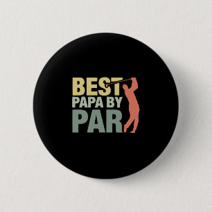 Bóton Redondo 5.08cm Citações do Avô   Melhor Papa por Golfe