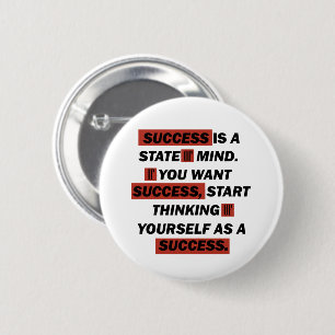 Bóton Redondo 5.08cm citações motivacionais para o sucesso