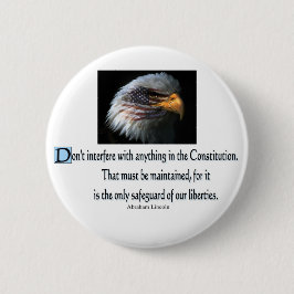 Bóton Redondo 5.08cm Citações presidenciais