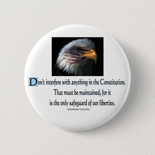 Bóton Redondo 5.08cm Citações presidenciais (Frente)