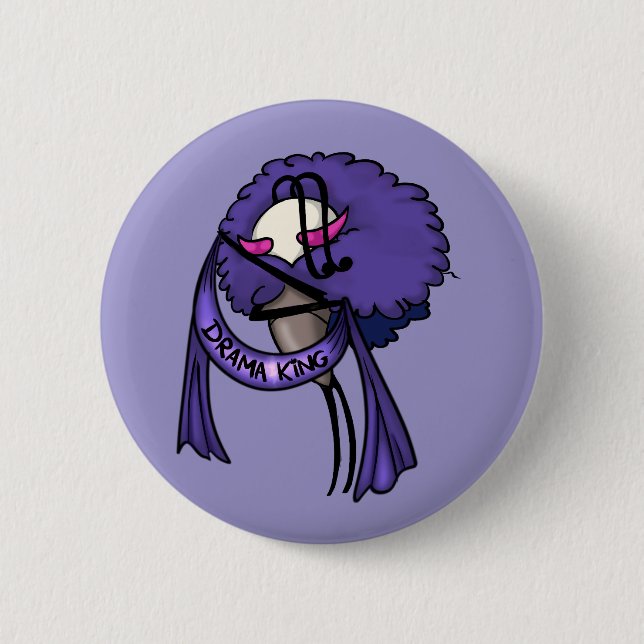 Bóton Redondo 5.08cm Citadel Drama King 2 (Frente)