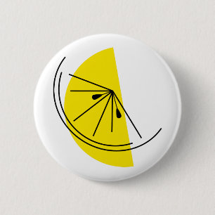 Bóton Redondo 5.08cm Citrus Lemon button