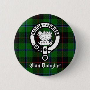 Bóton Redondo 5.08cm Clã Douglas Tartan Crest