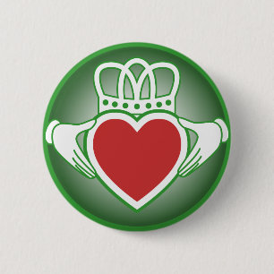 Bóton Redondo 5.08cm Claddagh