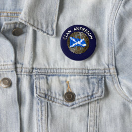 Bóton Redondo 5.08cm Clan Anderson Tartan Knot & Flag