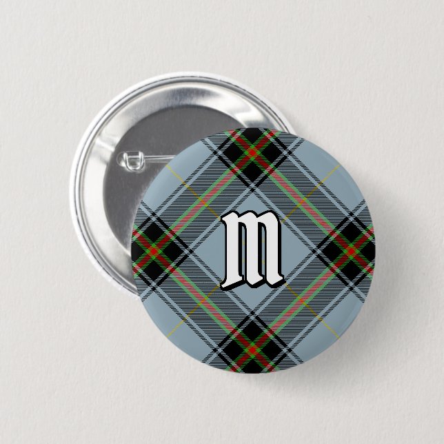 Bóton Redondo 5.08cm Clan Bell Tartan (Frente & Verso)