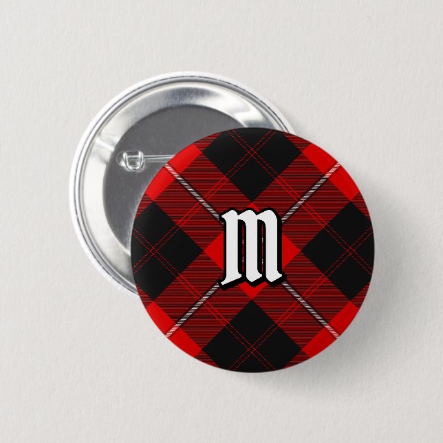 Bóton Redondo 5.08cm Clan Cunningham Tartan Button (Frente & Verso)