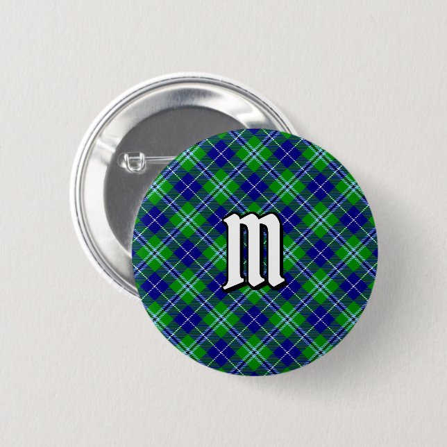 Bóton Redondo 5.08cm Clan Douglas Tartan Button (Frente & Verso)