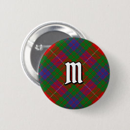 Bóton Redondo 5.08cm Clan Fraser Tartan Button
