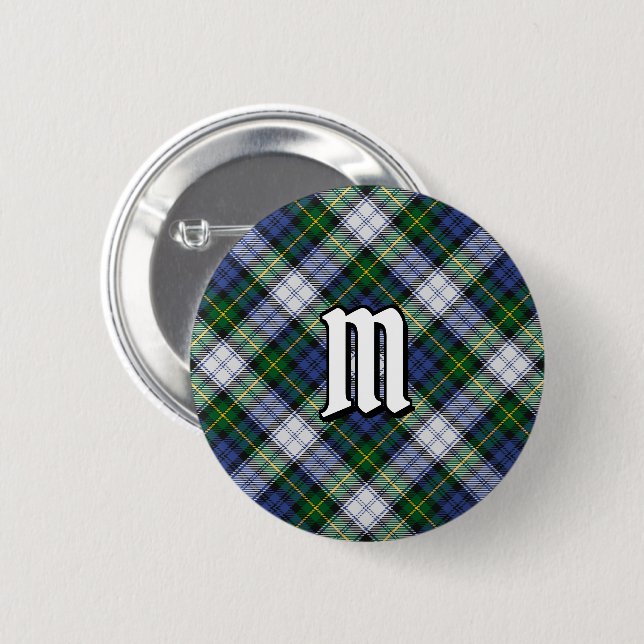 Bóton Redondo 5.08cm Clan Gordon Dress Tartan Button (Frente & Verso)