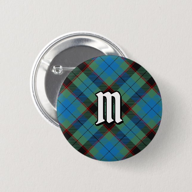 Bóton Redondo 5.08cm Clan Guthrie Tartan Button (Frente & Verso)