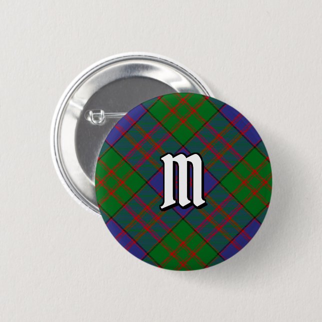 Bóton Redondo 5.08cm Clan MacDonald Tartan Button (Frente & Verso)