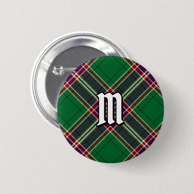 Bóton Redondo 5.08cm Clan MacFarlane Modern caçando Tartan (Frente & Verso)