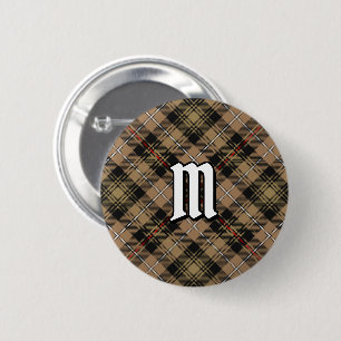 Bóton Redondo 5.08cm Clan MacKenzie caçando o botão Brown Tartan