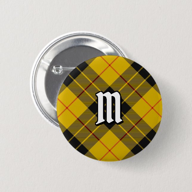 Bóton Redondo 5.08cm Clan Macleod de Lewis Tartan (Frente & Verso)