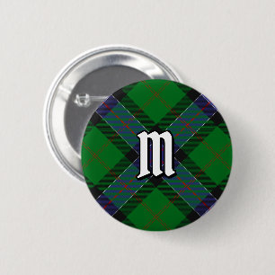 Bóton Redondo 5.08cm Clan Sinclair caçando Tartan