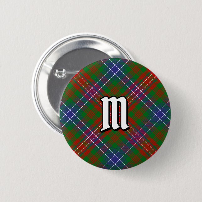 Bóton Redondo 5.08cm Clan Wilson Modern Tartan (Frente & Verso)