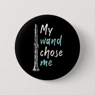 Bóton Redondo 5.08cm Clarinet Clássico de Música Engraçado Clarinetista