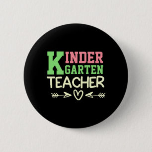 BÓTON REDONDO 5.08CM CLASSE DE PROFESSOR DE FUNNY KINDERGARTEN DE 2024