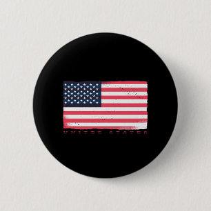 Bóton Redondo 5.08cm Classic USA Flag Design