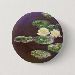 Bóton Redondo 5.08cm Claude Monet - Waterlilies