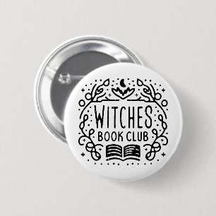 Bóton Redondo 5.08cm Clube de amantes de livros bruxa academia estética