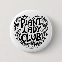 Bóton Redondo 5.08cm Clube de dama das plantas