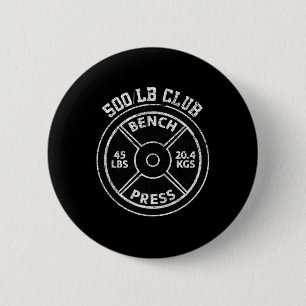 Bóton Redondo 5.08cm Clube de Supino Reto de 500 Libras Academia Levant