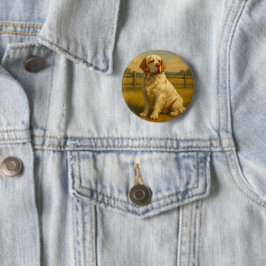 Bóton Redondo 5.08cm Clumber Spaniel