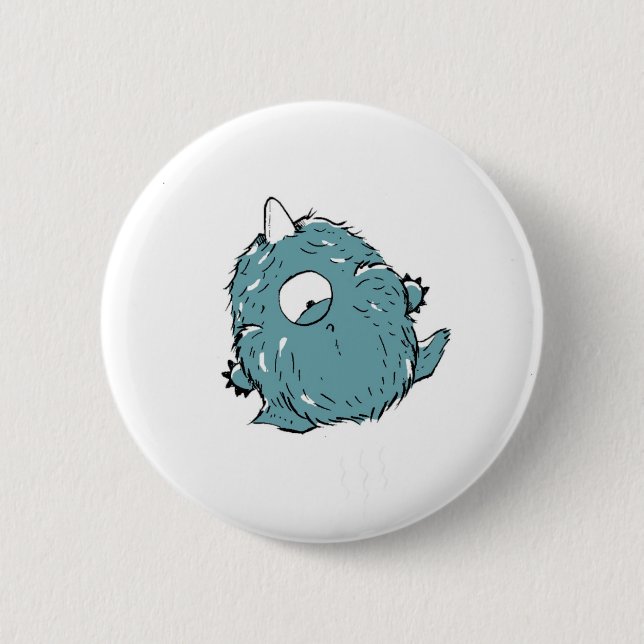 Bóton Redondo 5.08cm Clyde bebeu acidentalmente o hélio! Botão (Frente)