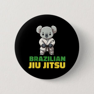 Bóton Redondo 5.08cm Coala de Jiu Jitsu Brasileiro