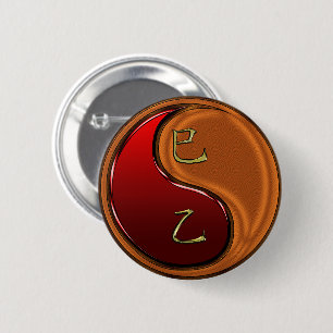 Bóton Redondo 5.08cm Cobra de Madeira