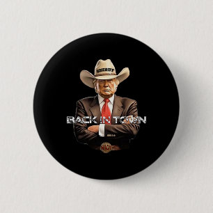 Bóton Redondo 5.08cm Coca-Cola do Xerife na Cidade do Cowboy Engraçado