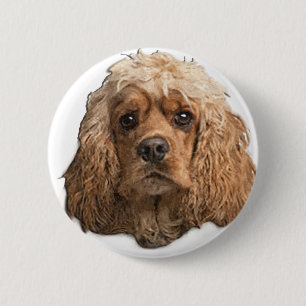 Bóton Redondo 5.08cm cocker Spaniels