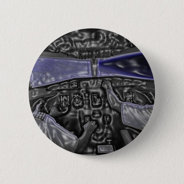 Bóton Redondo 5.08cm Cockpit (Frente)