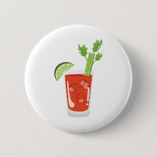 Bóton Redondo 5.08cm Cocktail do Bloody Mary