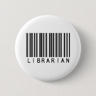 Bóton Redondo 5.08cm Código de barras do bibliotecário