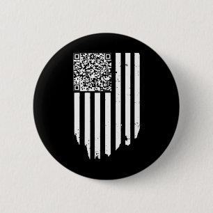 Bóton Redondo 5.08cm Código de Dança de Ritonância Qr Trump Funny