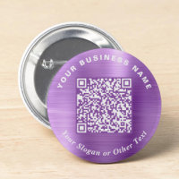 Código QR Roxo de Pin de Negócios Promocionais