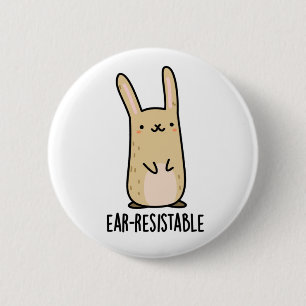 Bóton Redondo 5.08cm Coelho Coelho Engraçado e Visível