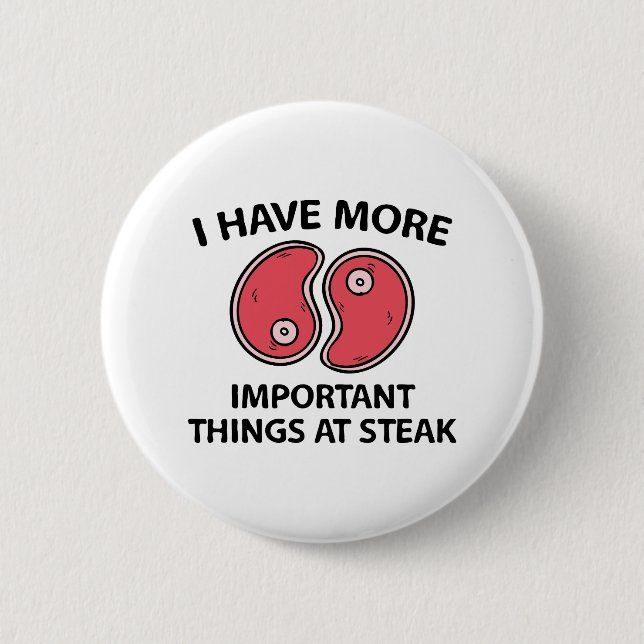 Bóton Redondo 5.08cm Coisas No Bife (Frente)